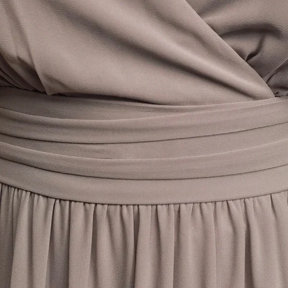 Lulus Grey Maxi Bridesmaid Prom Dress - Picture 6 of 7